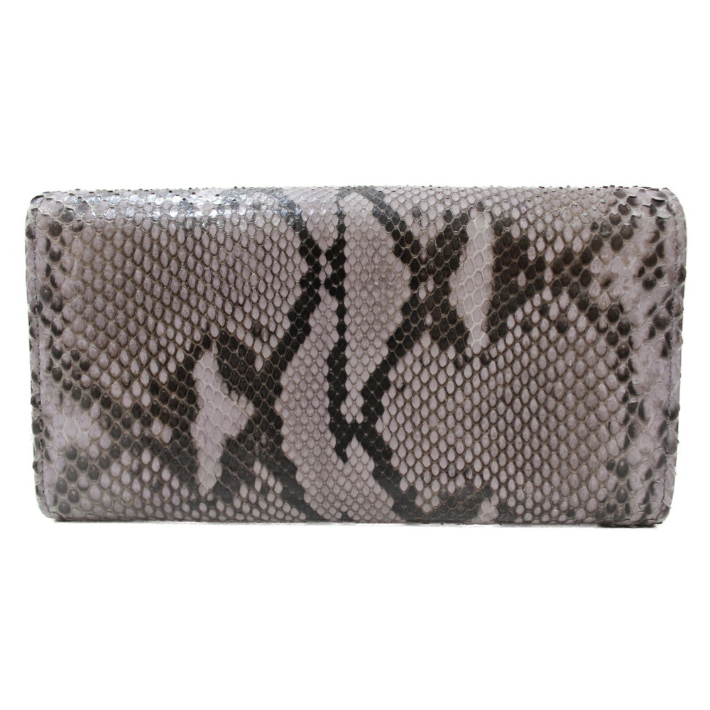 Gucci Long Wallet Python Leather Light Purple - image 4